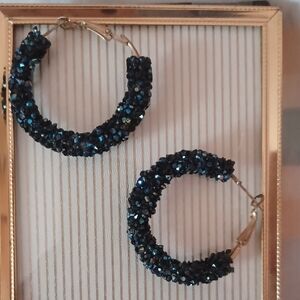 Crystal Hoop Earrings